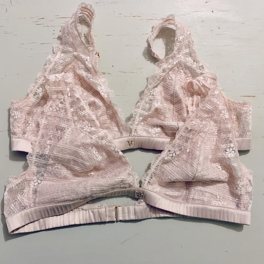 Set of 2 Blush Victoria Secret Bralettes